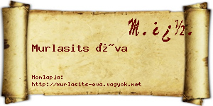 Murlasits Éva névjegykártya