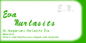 eva murlasits business card